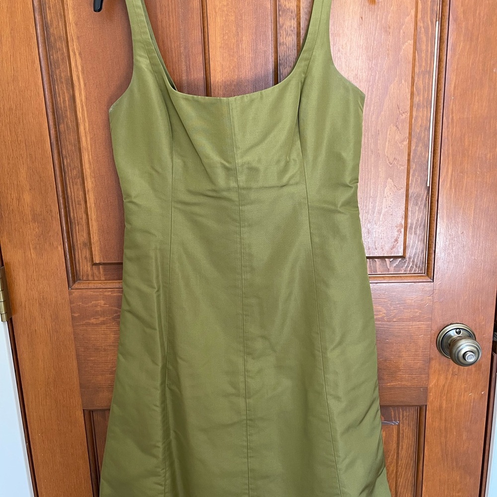 J.Crew Olive Green Sleeveless Dress